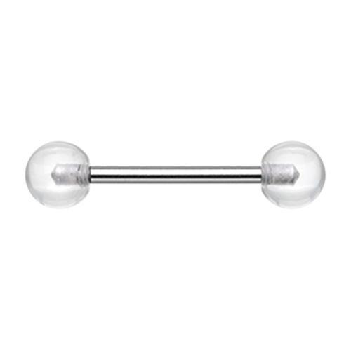 Clear UV Nipple Barbell - 1 Piece