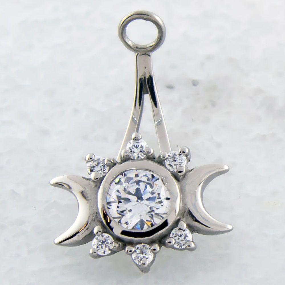 Crescent Moon Navel Hanger - 1 Piece -Rebel Bod-RebelBod