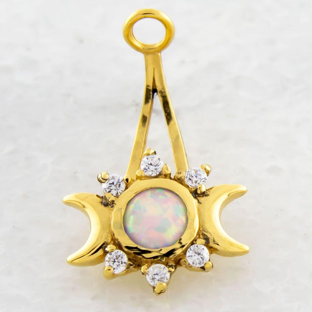Crescent Moon Navel Hanger - 1 Piece -Rebel Bod-RebelBod