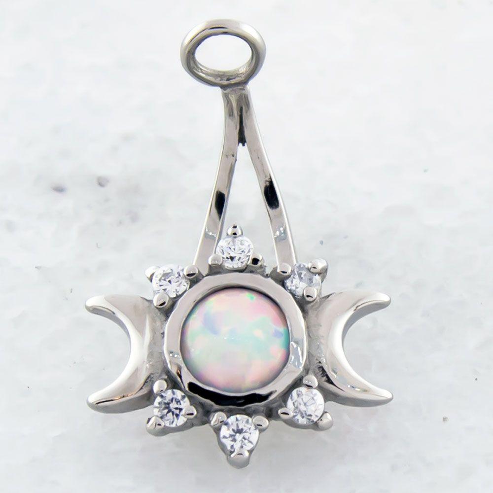 Crescent Moon Navel Hanger - 1 Piece -Rebel Bod-RebelBod