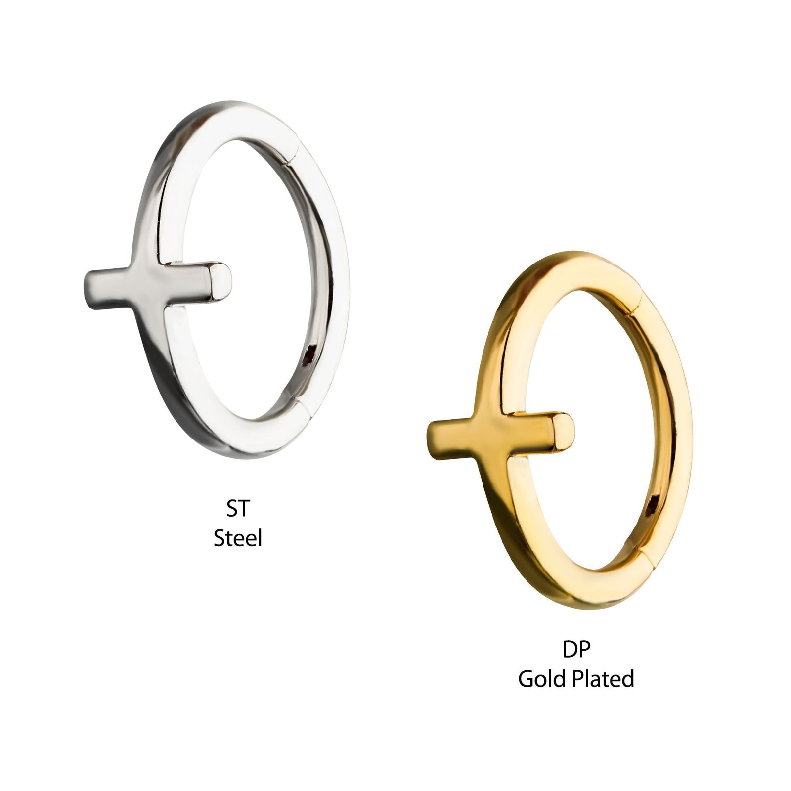 SEAMLESS CLICKER Cross Hinged Segment rings -Rebel Bod-RebelBod