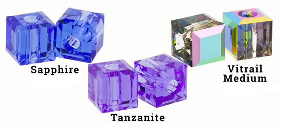 Body Jewelry Parts Crystal Cube Captive Bead - 1 Piece #SPLT#6 -Rebel Bod-RebelBod