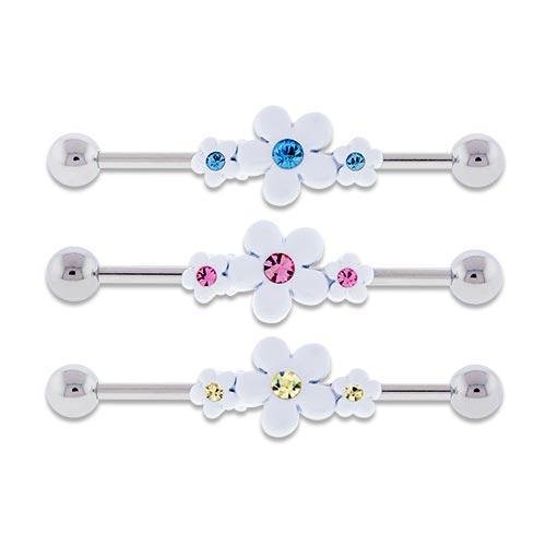 Daisies Industrial Barbell - 1 Piece