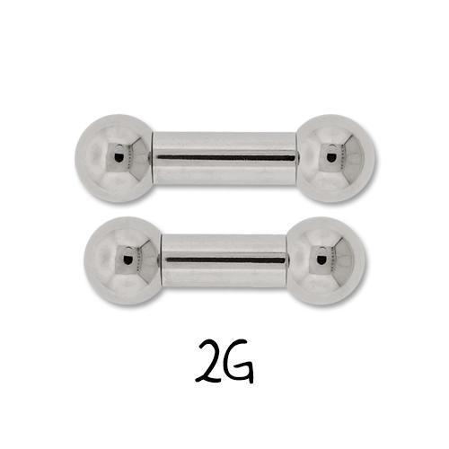 STRAIGHT BARBELL Dark Blue Internally Threaded Titanium Barbell - 1 Piece - Special -Rebel Bod-RebelBod