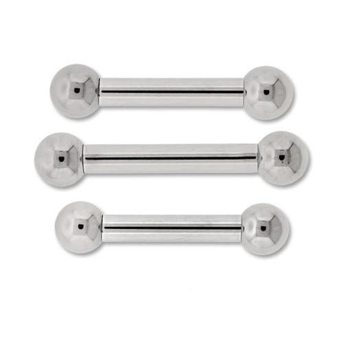 STRAIGHT BARBELL Dark Blue Internally Threaded Titanium Barbell - 1 Piece - Special -Rebel Bod-RebelBod