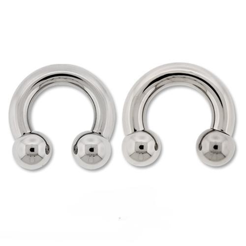 CIRCULAR BARBELL | HORSESHOE Dark Blue Internally Threaded Titanium Horseshoe Circular Barbell - 1 Piece - Special -Rebel Bod-RebelBod