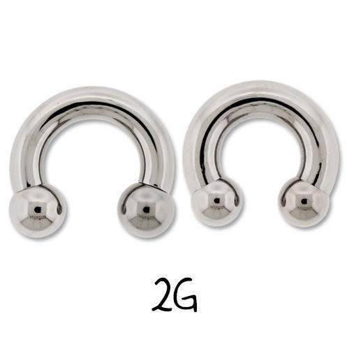 CIRCULAR BARBELL | HORSESHOE Dark Blue Internally Threaded Titanium Horseshoe Circular Barbell - 1 Piece - Special -Rebel Bod-RebelBod