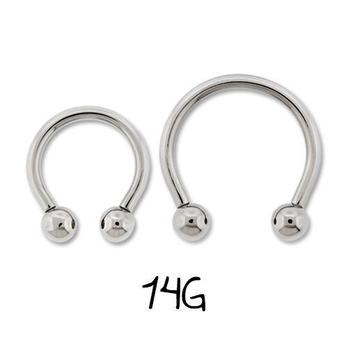 CIRCULAR BARBELL | HORSESHOE Dark Purple Internally Threaded Titanium Horseshoe Circular Barbell - 1 Piece - Special -Rebel Bod-RebelBod