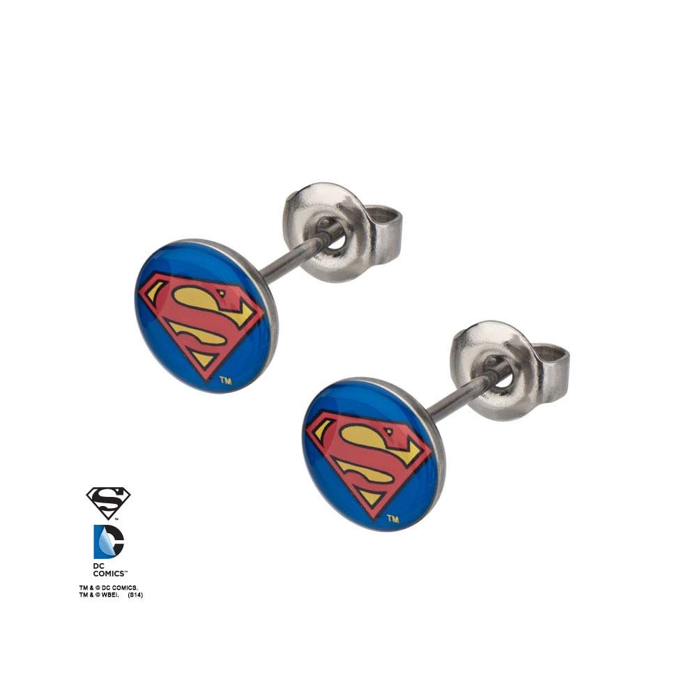 DC COMICS DC Comics Superman Logo Stud Earring -Rebel Bod-RebelBod