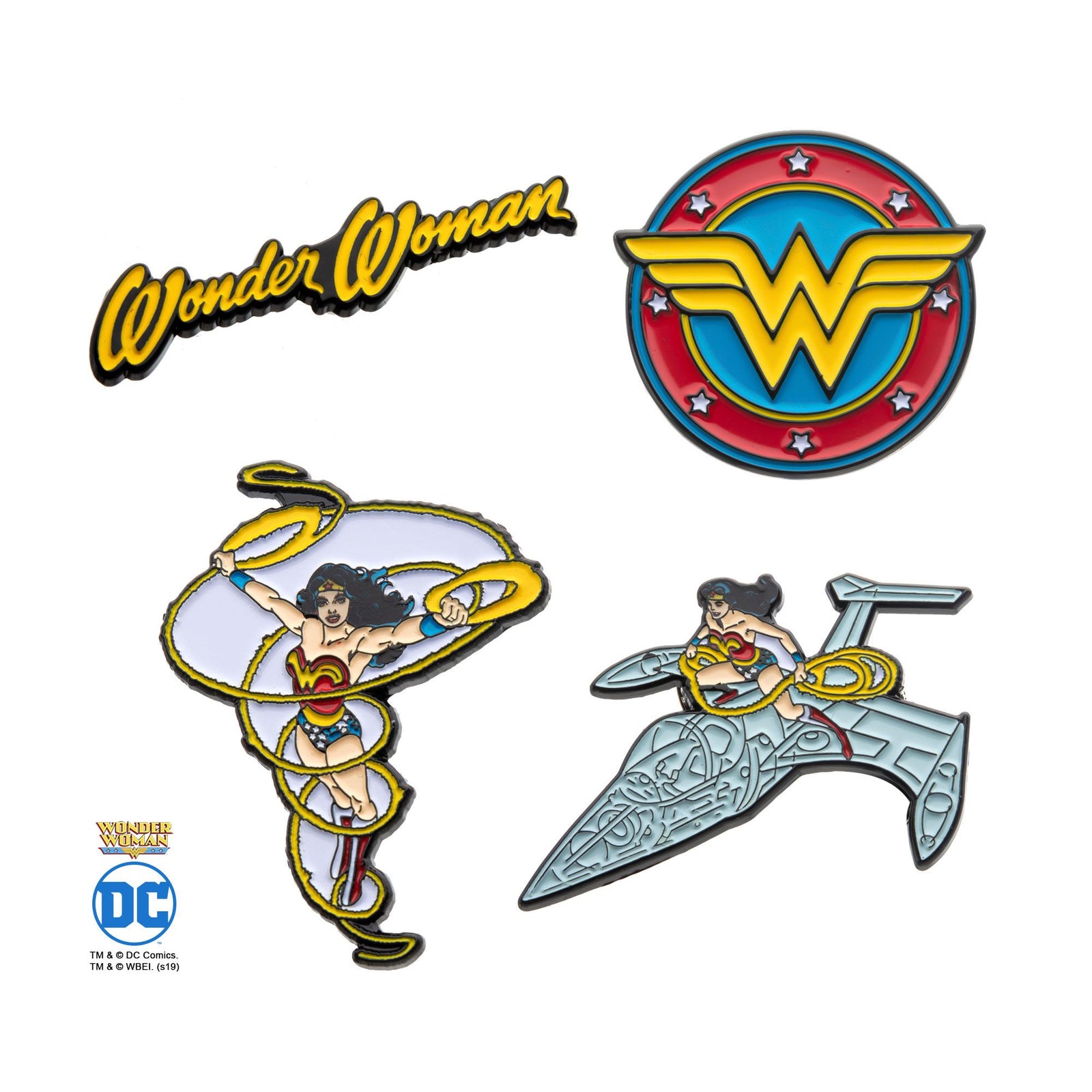 DC COMICS DC Comics Wonder Woman Enamel Lapel Pin Set (4pcs) -Rebel Bod-RebelBod