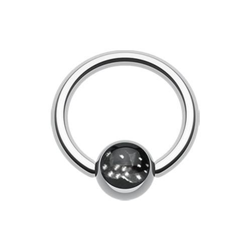 Double Dice Logo Ball Captive Bead Ring