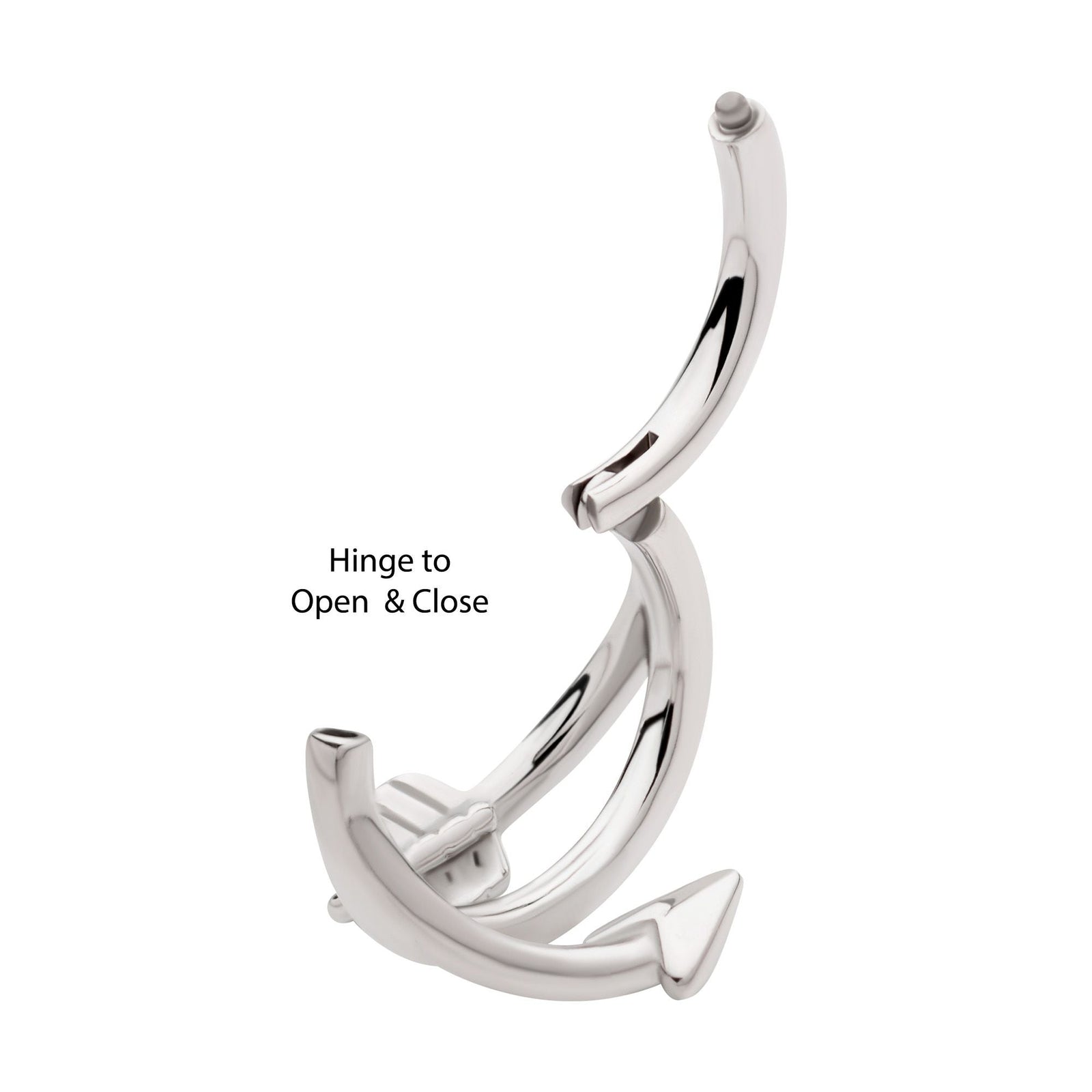 SEAMLESS CLICKER Double Ended Twist Side Facing Hinged Segment Clicker Bow Arrow sgrhj72608 -Rebel Bod-RebelBod