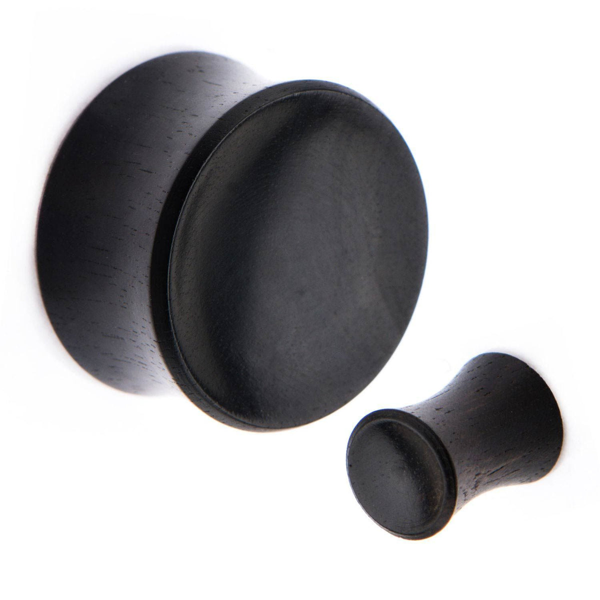 Double Flare Iron Wood Concave Plugs - 1 Pair sbvwpl019i