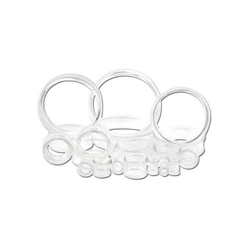 Single Flare Borosilicate Pyrex Glass Tunnel Clear 2 0g 8mm 5/16 8mm