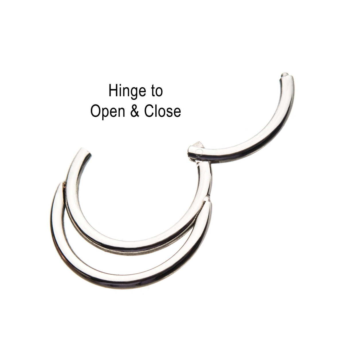 SEAMLESS CLICKER Double Hoop Clicker Hinged Segment Ring sbvsgrhk81 -Rebel Bod-RebelBod