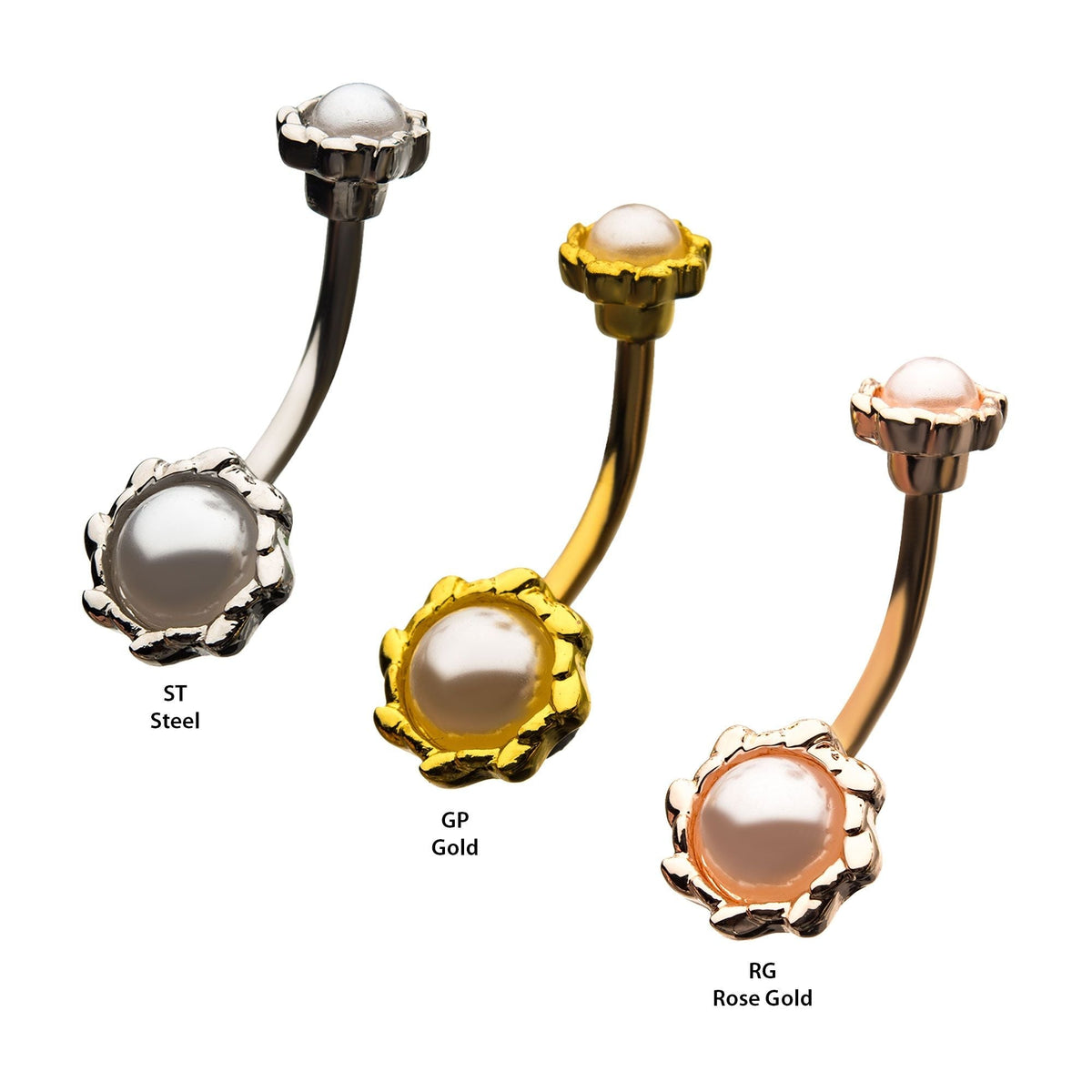 TBD-Belly Double Pearl Fixed Navel -Rebel Bod-RebelBod
