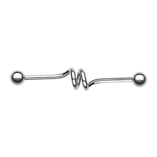 Double Spiral Industrial Barbell - 1 Piece