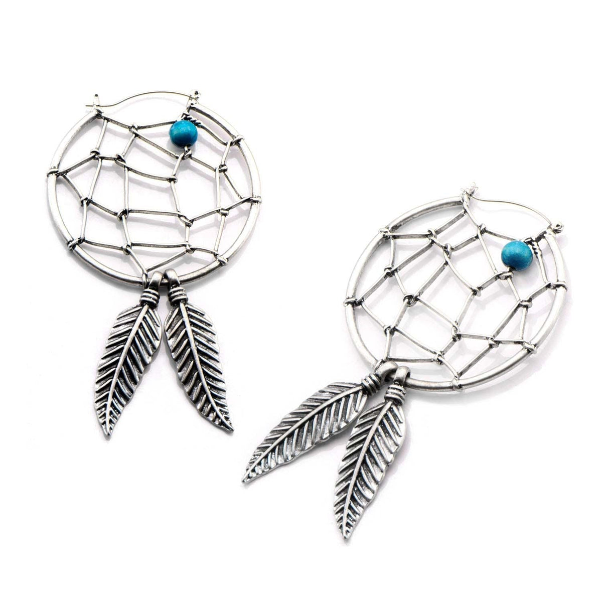 Tapers - Hanging Dream Catcher Plug Hoops -Rebel Bod-RebelBod