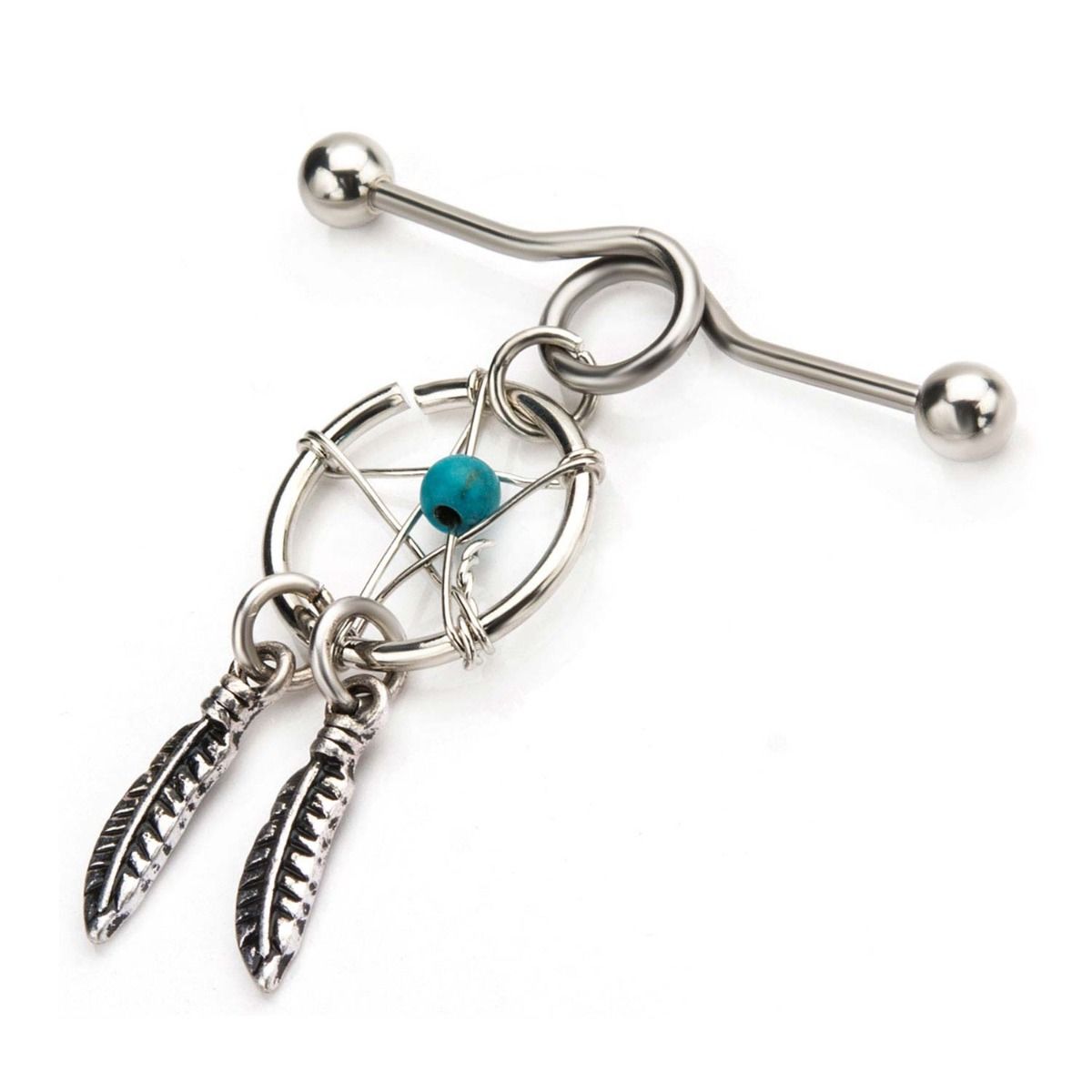 Indistrial Barbell Dreamcatcher Steel Industrial Barbell -Rebel Bod-RebelBod