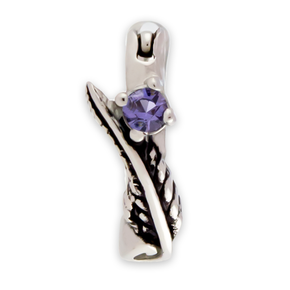 SEAMLESS CLICKER Feather and Gem Ear Clicker - 1 Piece -Rebel Bod-RebelBod