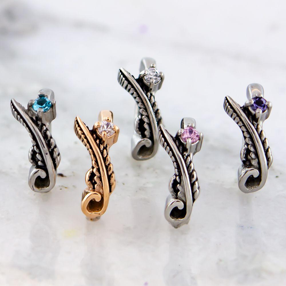 SEAMLESS CLICKER Feather and Gem Rook Clicker - 1 Piece -Rebel Bod-RebelBod