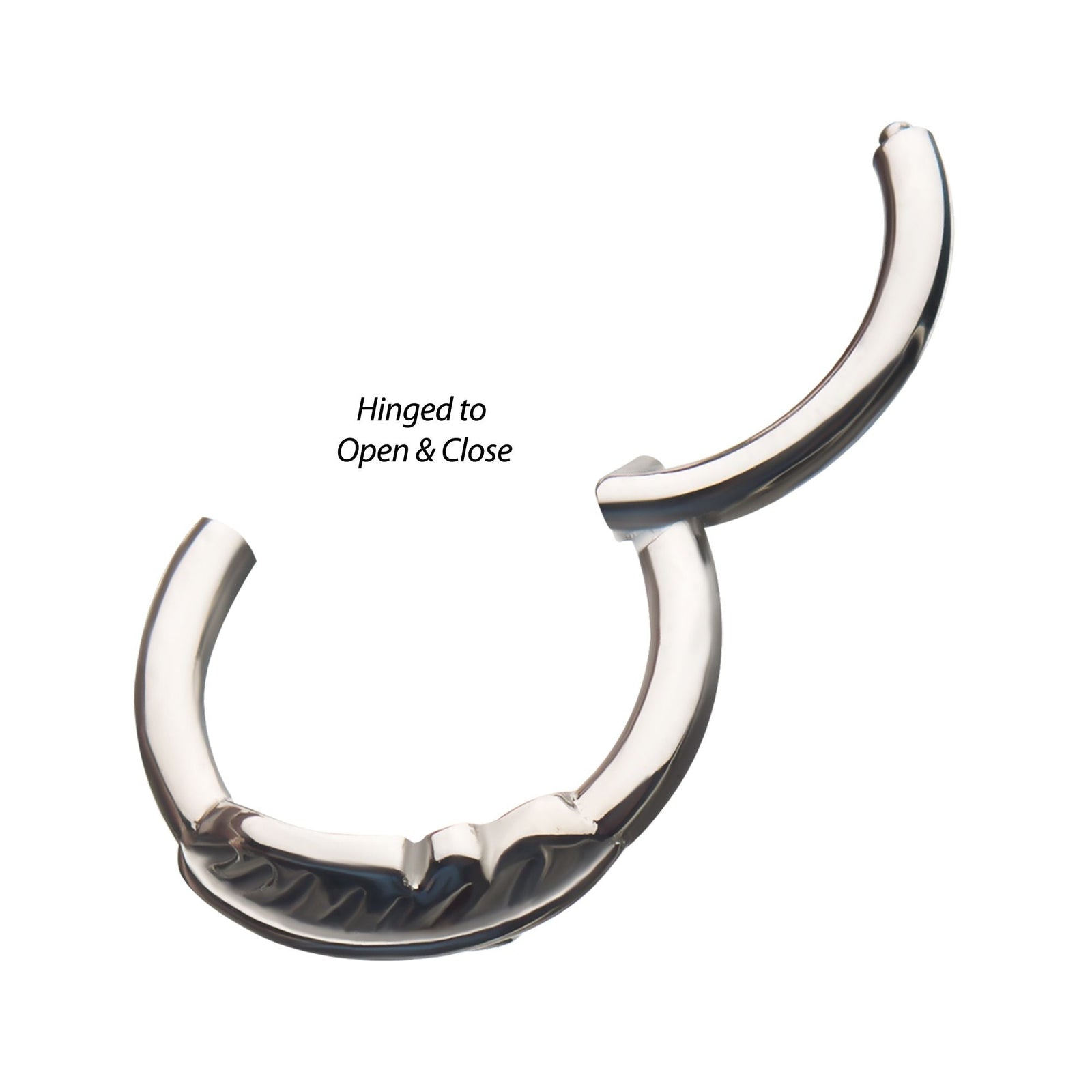 SEAMLESS CLICKER Feather Hinged Segment rings -Rebel Bod-RebelBod