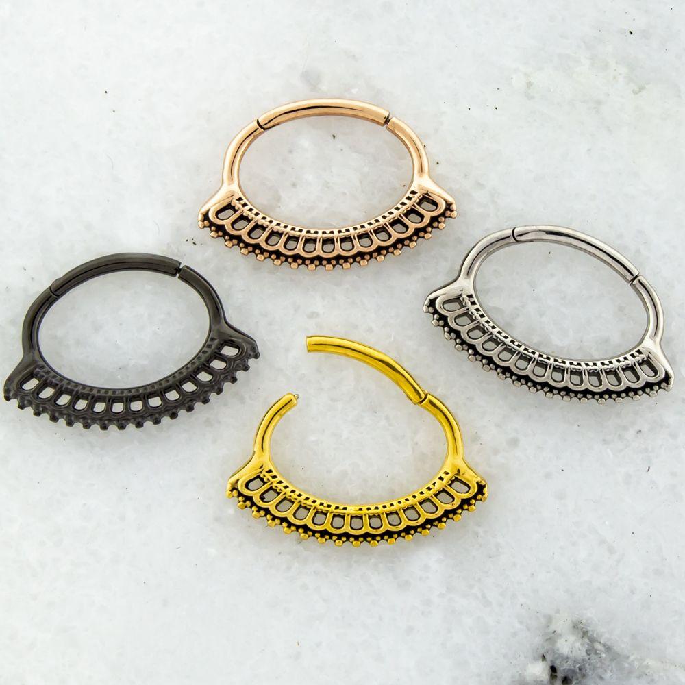 SEAMLESS CLICKER Filigree Septum Clicker - 1 Piece -Rebel Bod-RebelBod