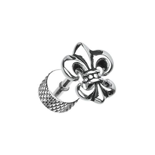 Fleur De Lis Fake Plug - 1 Pair