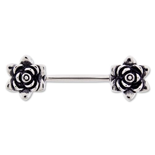 Nipple Barbell Flower Nipple Barbell - 1 Piece -Rebel Bod-RebelBod