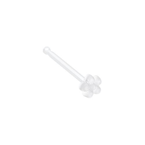 Flower Top Clear UV Acrylic Nose Stud Retainer