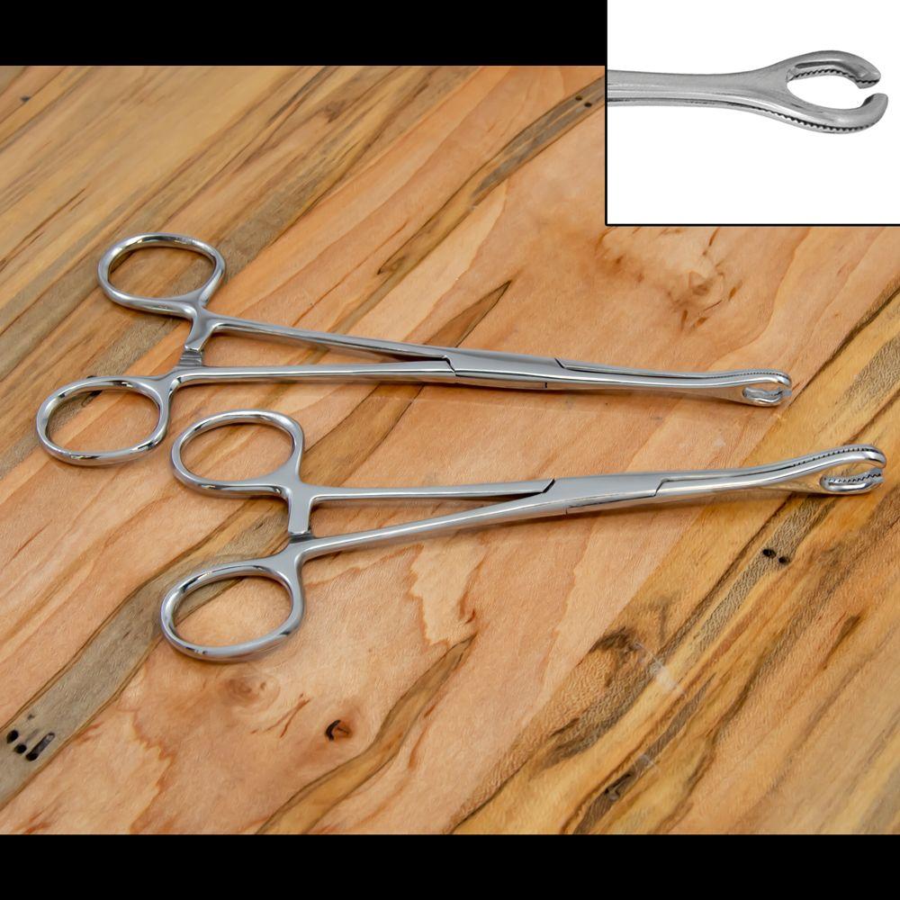 Forceps Sponge Slotted With Ratchet  - 1 Piece -Rebel Bod-RebelBod