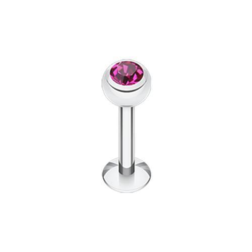 Fuchsia Gem Ball Labret