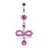 Fuchsia Infinity Dazzle Belly Button Ring