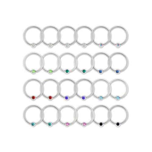 CAPTIVE BEAD RING Gem Captive Bead Ring Assortments - 1 Piece -Rebel Bod-RebelBod