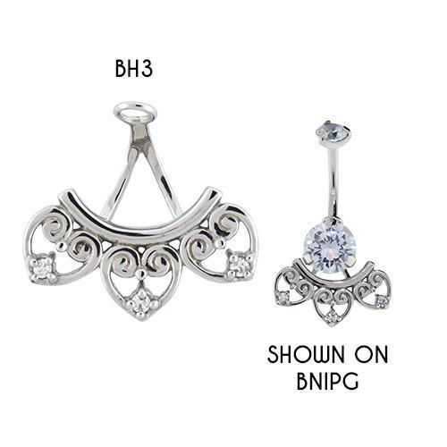 Gem Heart Navel Hanger