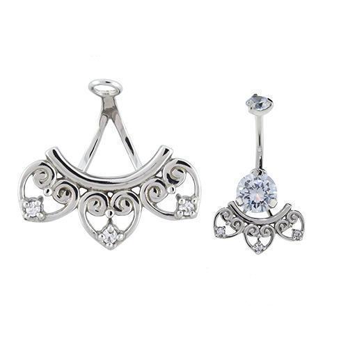 Gem Heart Navel Hanger