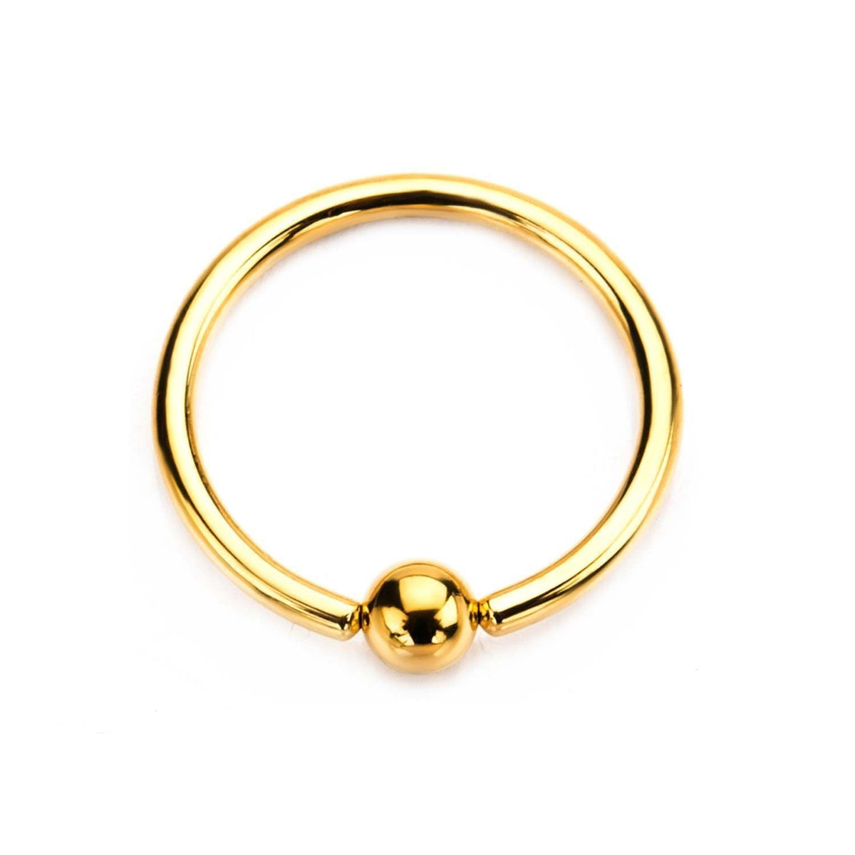 CAPTIVE BEAD RING Gold Plated Captive Bead Rings sbvrgp -Rebel Bod-RebelBod