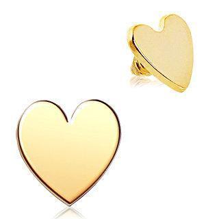 Dermals Gold Plated Heart Dermal Top -Rebel Bod-RebelBod