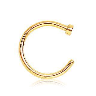 Gold Plated C-Shape Nose Hoop Ring