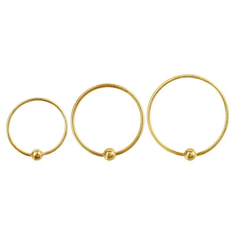 Gold Bendable Split Ring - 1 Piece