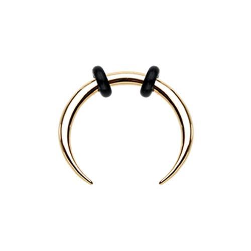 Golden Steel Pincher Septum Ring Rebel Bod