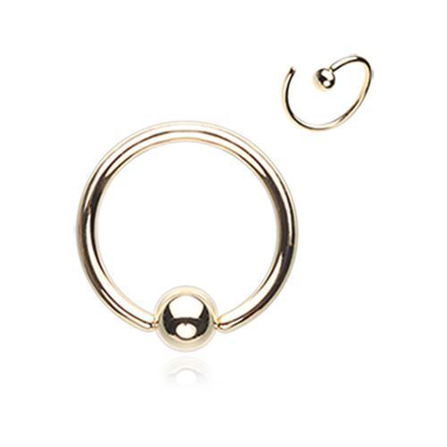 Golden CBR Style Bendable Nose Hoop