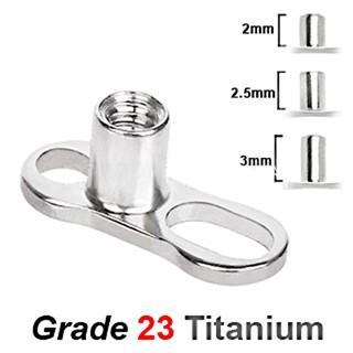 Titanium Dermal Anchor - 2 Holes
