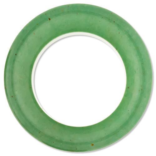 Tunnels - Double Flare Green Adventurine Stone Double Flare Tunnel Pair - 1 Pair -Rebel Bod-RebelBod