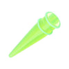 Green UV Acrylic Ear Stretching Taper - 1 Pair