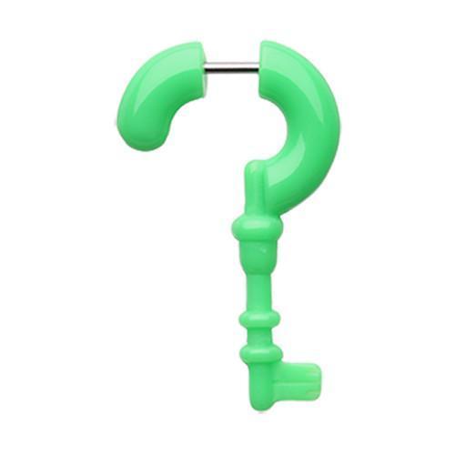 Green Glamour Key Fake Hanging Taper - 1 Pair