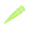 Green Glow in the Dark UV Acrylic Ear Stretching Taper - 1 Pair