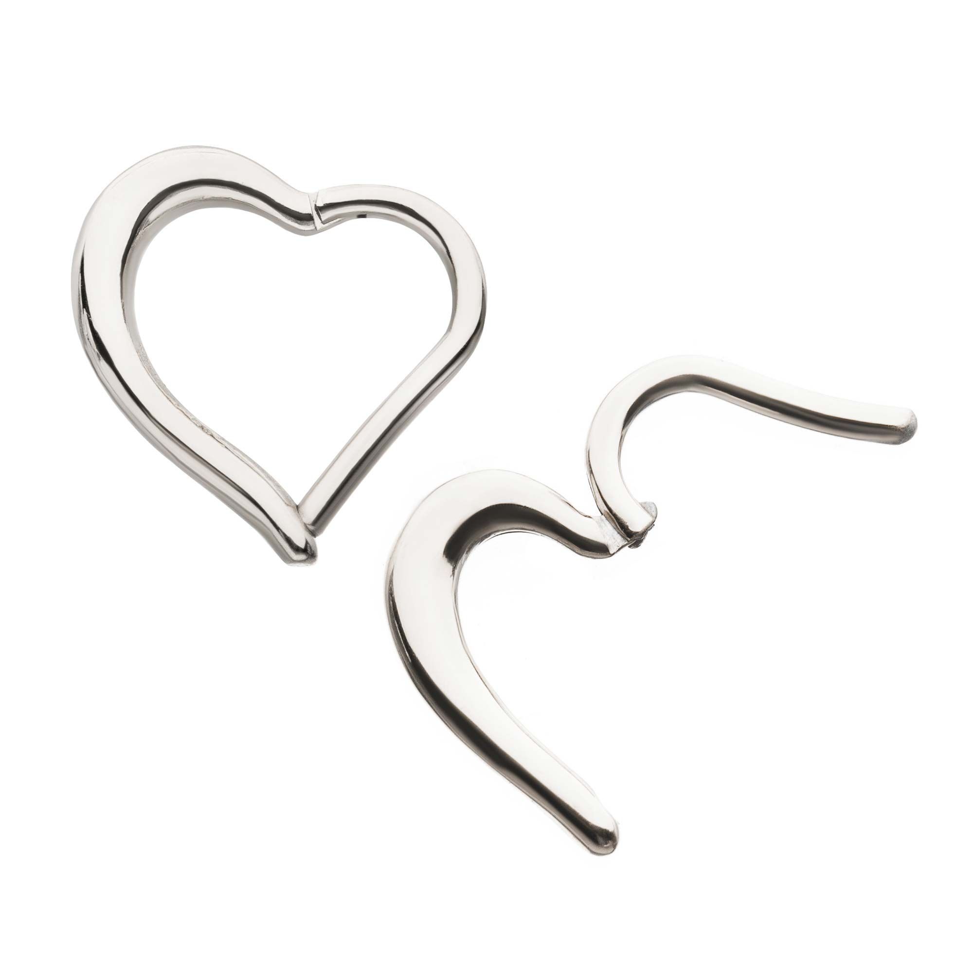 SEAMLESS CLICKER Heart Shape Clicker Hinged Segment Ring sbvsgrh05h16 -Rebel Bod-RebelBod