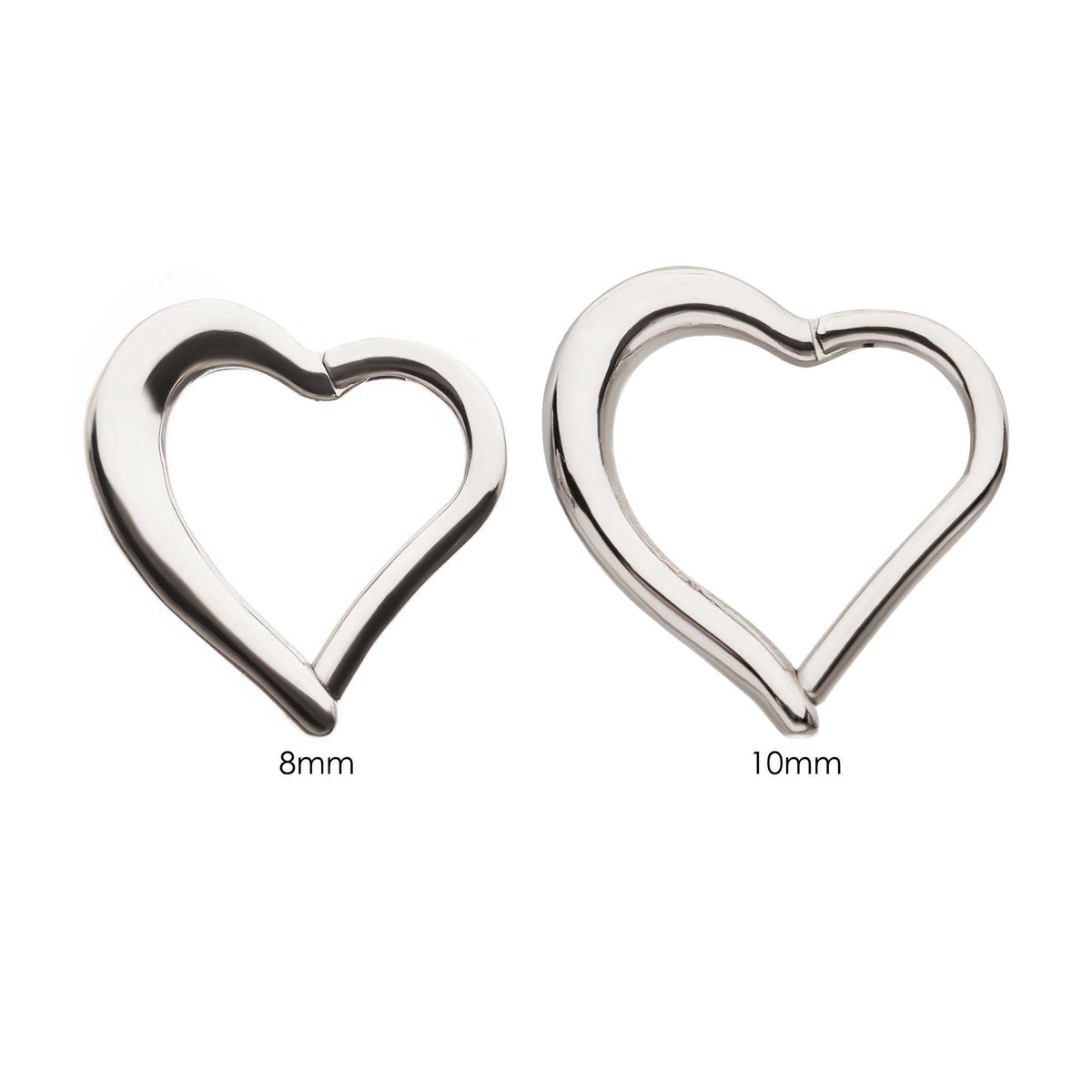 SEAMLESS CLICKER Heart Shape Clicker Hinged Segment Ring sbvsgrh05h16 -Rebel Bod-RebelBod