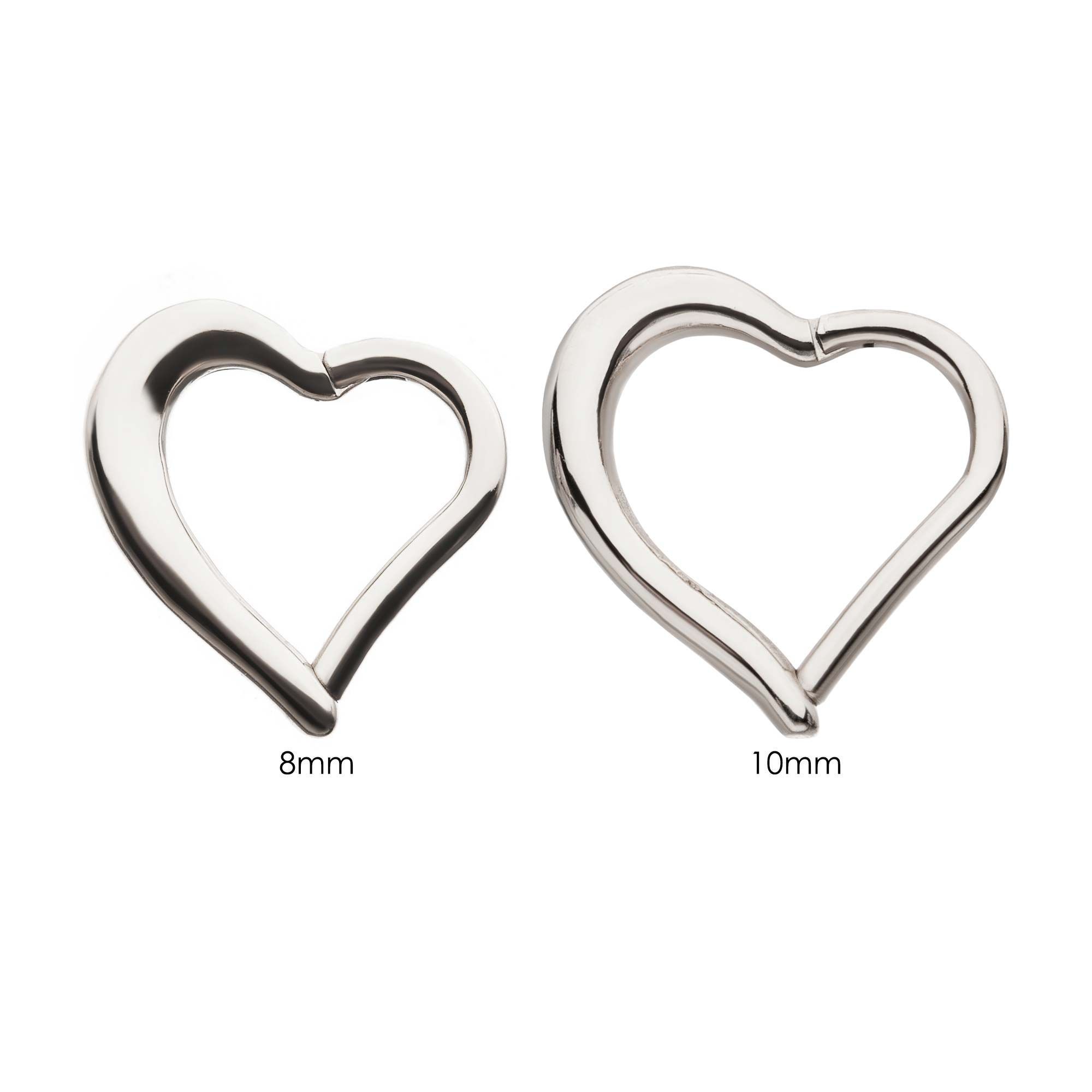 SEAMLESS CLICKER Heart Shape Clicker Hinged Segment Ring sbvsgrh05h16 -Rebel Bod-RebelBod